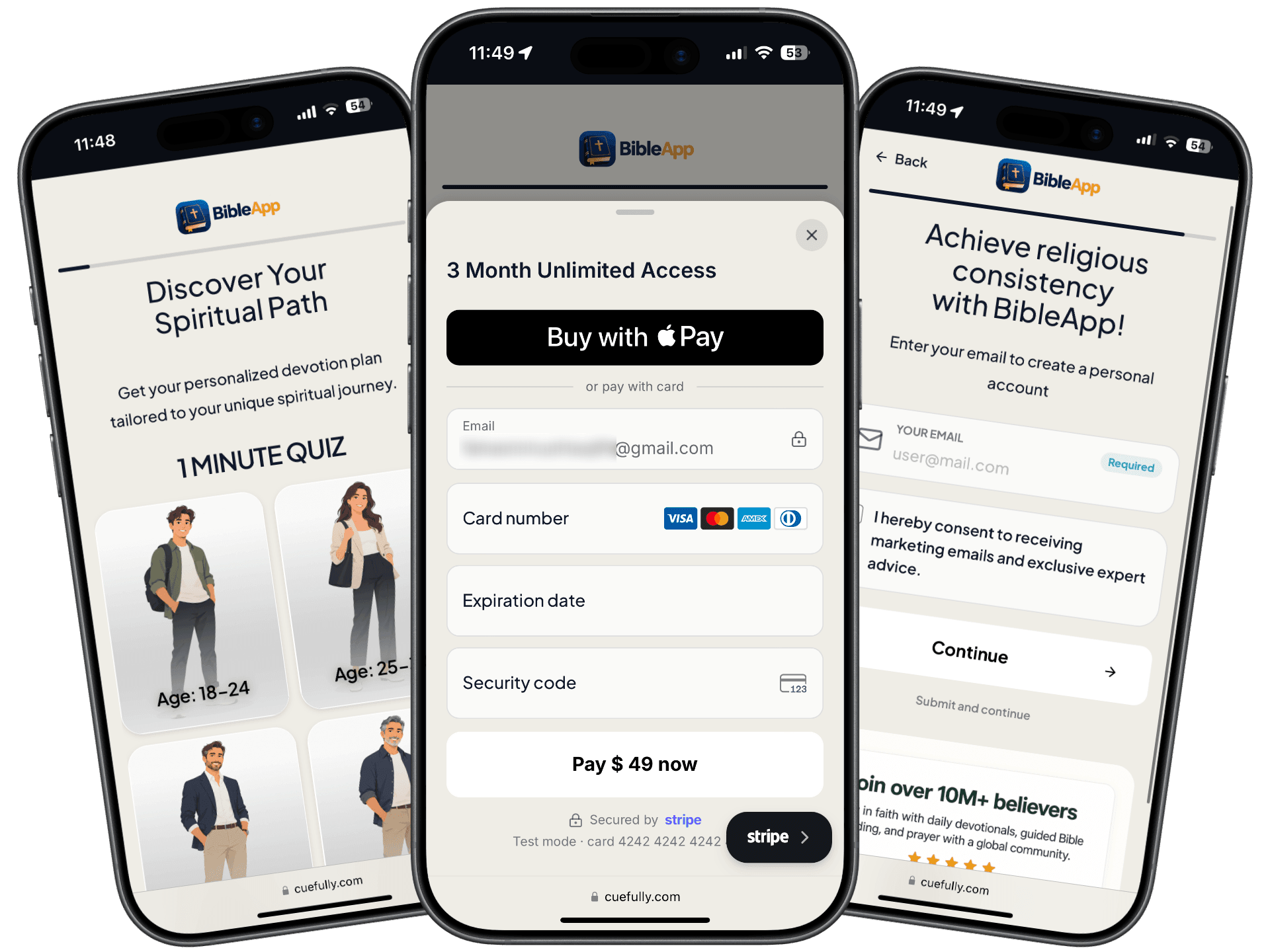 Faith App Onboarding Quiz preview